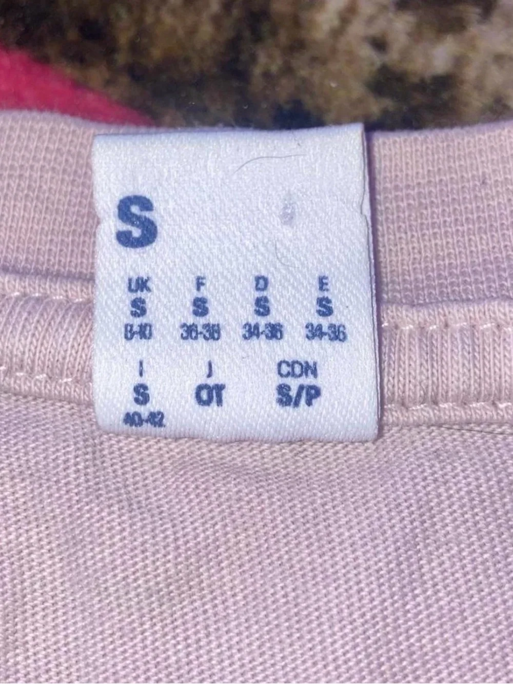 Reebok Light Pink/purple Crewneck Short Sleeve Tee